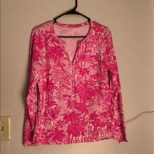Lilly Pulitzer Kayleigh top Rule Breakers sz M EUC